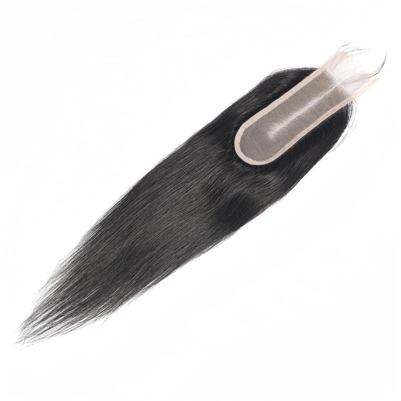 Risbaer Brazilian 2x6 HD Lace Closure Straight 100% Human Hair Middle Part 2x6 Lace Closure Remy Hair Kim K Closure(18 inch) - Image 3